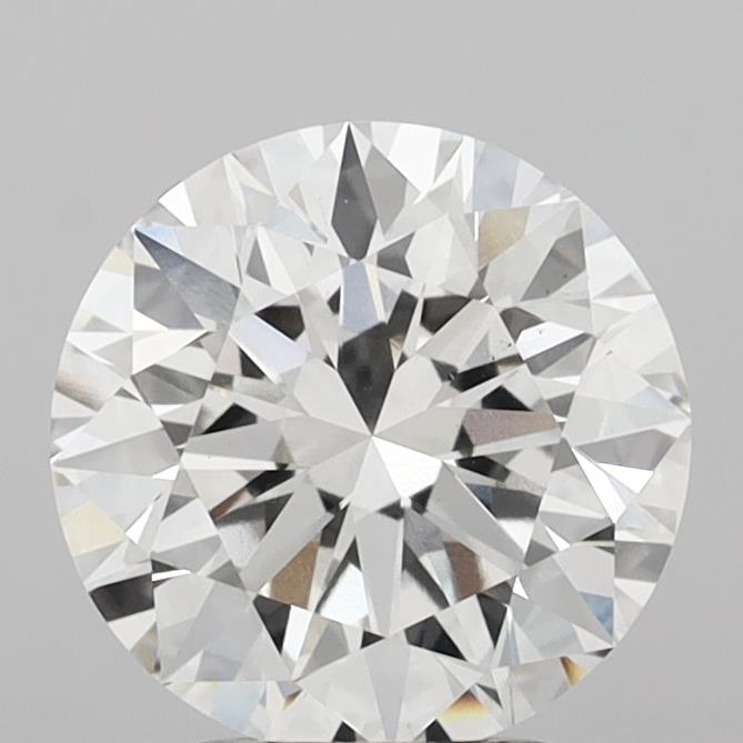 3.04 Carat Round Shaped, Excellent Cut, G Color, VS1 Clarity, IGI Certified Lab Grown Diamond