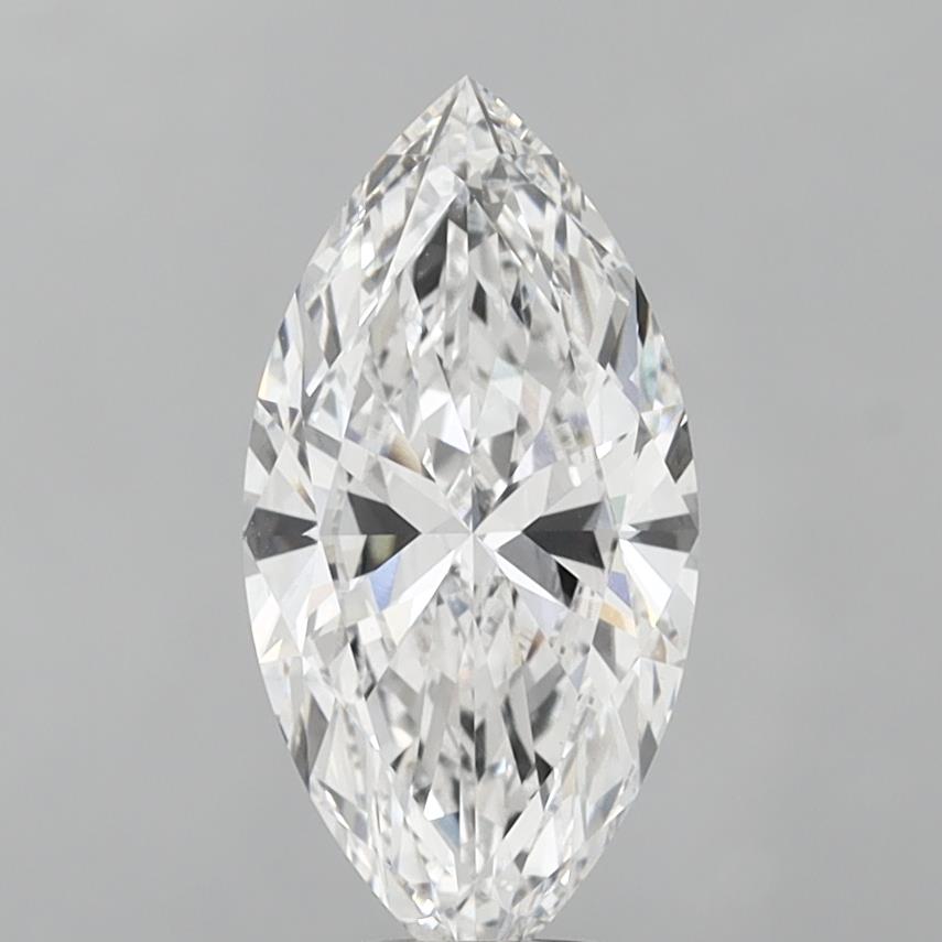 4.01 Carat Marquise Shaped, Ideal Cut, E Color, VVS2 Clarity, IGI Certified Lab Grown Diamond