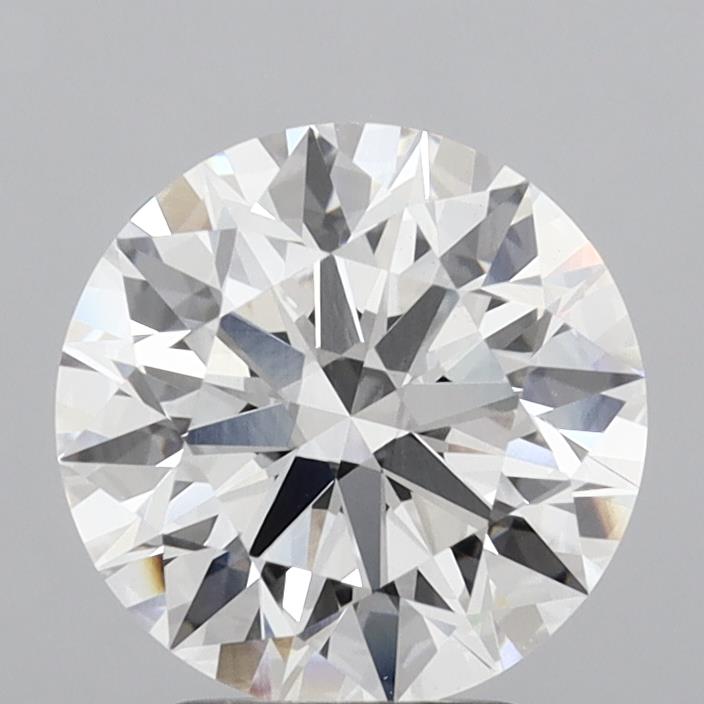 3.08 Carat Round Shaped, Ideal Cut, E Color, VVS2 Clarity, IGI Certified Lab Grown Diamond