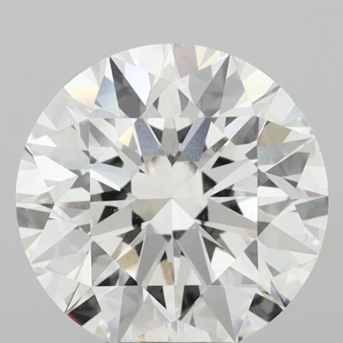 5.09 Carat Round Shaped, Ideal Cut, F Color, VVS2 Clarity, IGI Certified Lab Grown Diamond