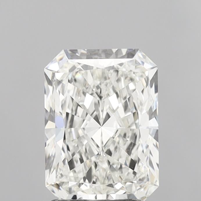 1.92 Carat Radiant Shaped, Ideal Cut, H Color, VVS2 Clarity, IGI Certified Lab Grown Diamond