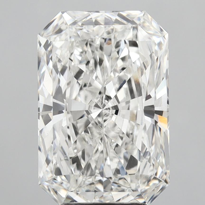 5.03 Carat Radiant Shaped, Ideal Cut, F Color, VS1 Clarity, IGI Certified Lab Grown Diamond