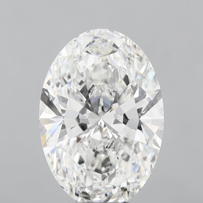 6.08 Carat Oval Shaped, Ideal Cut, F Color, VVS2 Clarity, IGI Certified Lab Grown Diamond