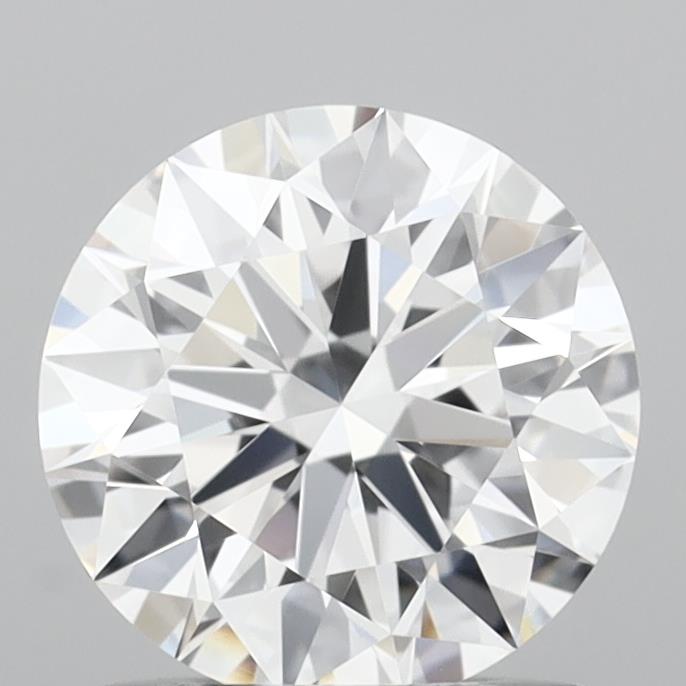 1.09 Carat Round Shaped, Ideal Cut, D Color, VVS2 Clarity, IGI Certified Lab Grown Diamond