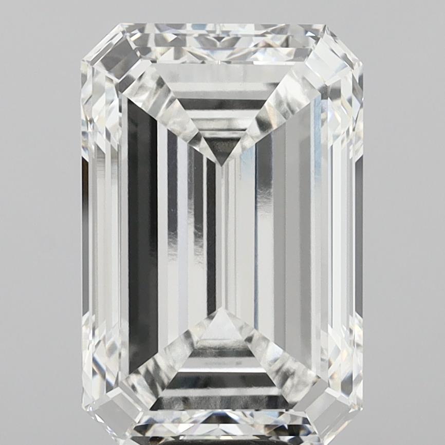 14.56 Carat Emerald Shaped, Very Good Cut, F Color, VVS2 Clarity, IGI Certified Lab Grown Diamond