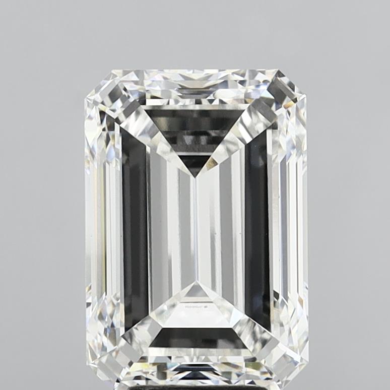 7.57 Carat Emerald Shaped, Very Good Cut, F Color, VVS2 Clarity, IGI Certified Lab Grown Diamond