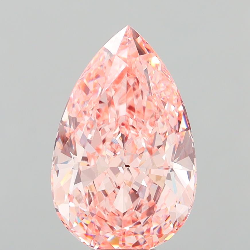 6.38 Carat Pear Shaped, Ideal Cut, VVS2 Clarity, IGI Certified Lab Grown Diamond