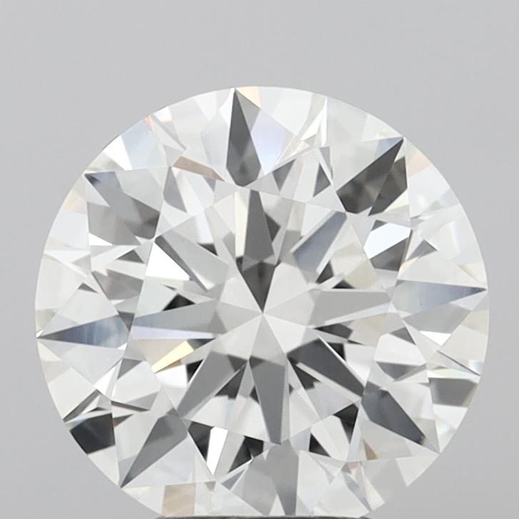 4.05 Carat Round Shaped, Ideal Cut, F Color, VVS2 Clarity, IGI Certified Lab Grown Diamond