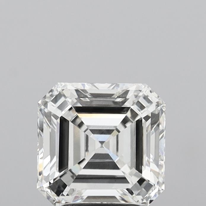 3.04 Carat Asscher Shaped, Ideal Cut, F Color, VS1 Clarity, IGI Certified Lab Grown Diamond