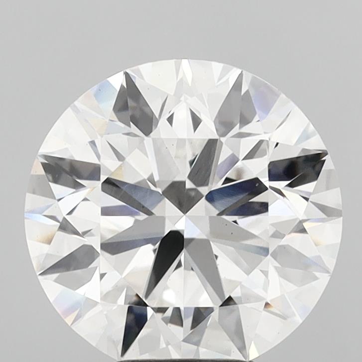 6.01 Carat Round Shaped, Ideal Cut, F Color, VS1 Clarity, IGI Certified Lab Grown Diamond