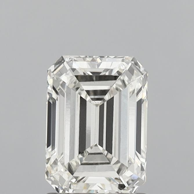 1.52 Carat Emerald Shaped, Ideal Cut, H Color, VS1 Clarity, IGI Certified Lab Grown Diamond