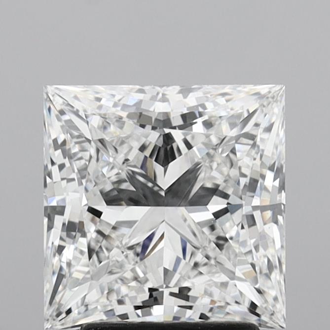 2.93 Carat Princess Shaped, Ideal Cut, E Color, VVS1 Clarity, IGI Certified Lab Grown Diamond