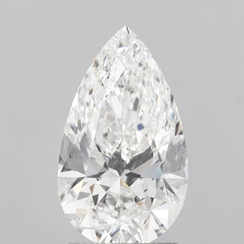2.03 Carat Pear Shaped, Ideal Cut, E Color, VS2 Clarity, IGI Certified Lab Grown Diamond