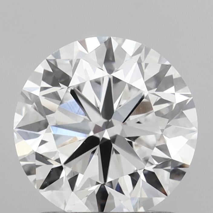 1.28 Carat Round Shaped, Good Cut, D Color, VVS2 Clarity, IGI Certified Lab Grown Diamond