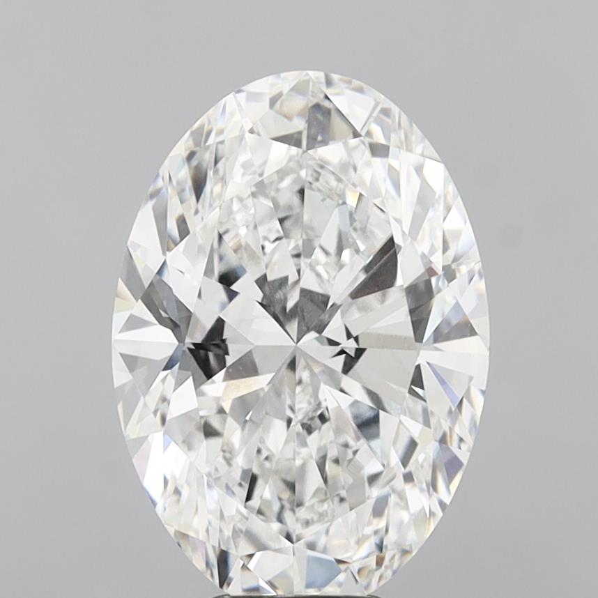 7.87 Carat Oval Shaped, Ideal Cut, E Color, VVS2 Clarity, IGI Certified Lab Grown Diamond