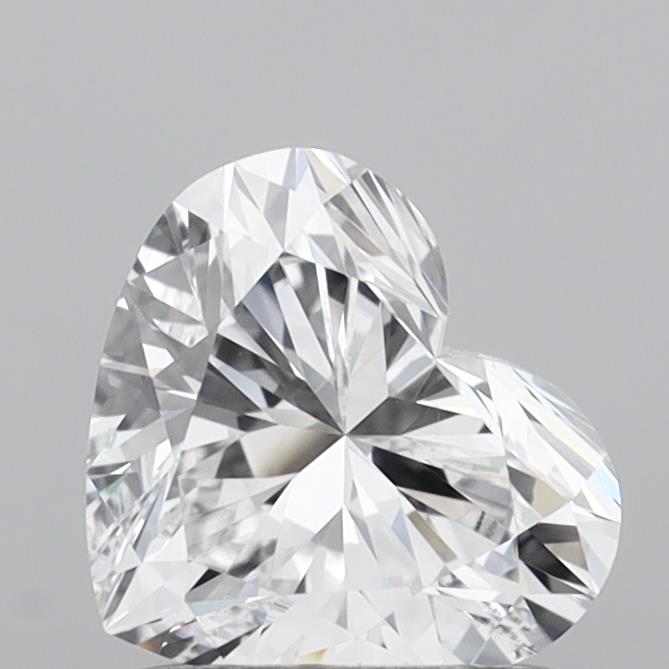 1.01 Carat Heart Shaped, Very Good Cut, D Color, VVS2 Clarity, IGI Certified Lab Grown Diamond