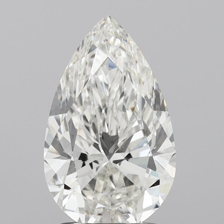 2.08 Carat Pear Shaped, Ideal Cut, G Color, VS1 Clarity, IGI Certified Lab Grown Diamond