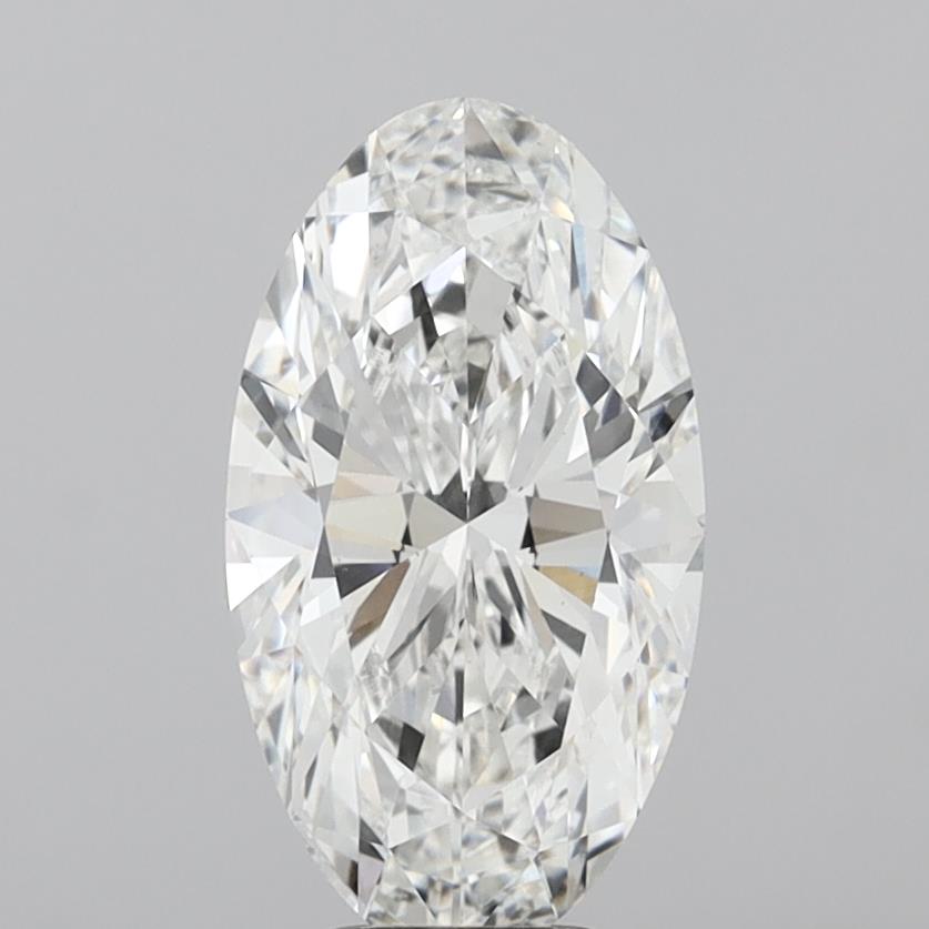 5.08 Carat Oval Shaped, Ideal Cut, F Color, VVS2 Clarity, IGI Certified Lab Grown Diamond