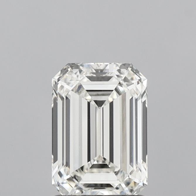 1.38 Carat Emerald Shaped, Ideal Cut, G Color, VVS2 Clarity, IGI Certified Lab Grown Diamond