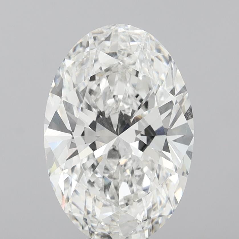 7.53 Carat Oval Shaped, Ideal Cut, F Color, VVS2 Clarity, IGI Certified Lab Grown Diamond