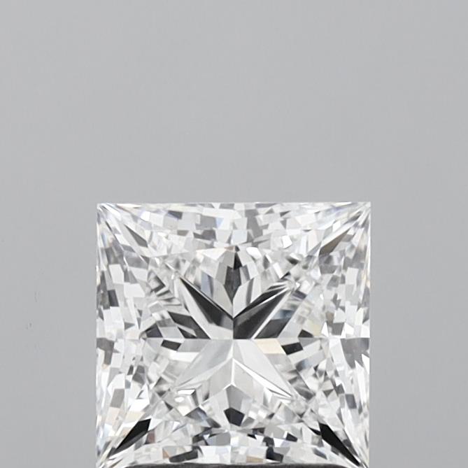 1.60 Carat Princess Shaped, Ideal Cut, E Color, VVS2 Clarity, IGI Certified Lab Grown Diamond