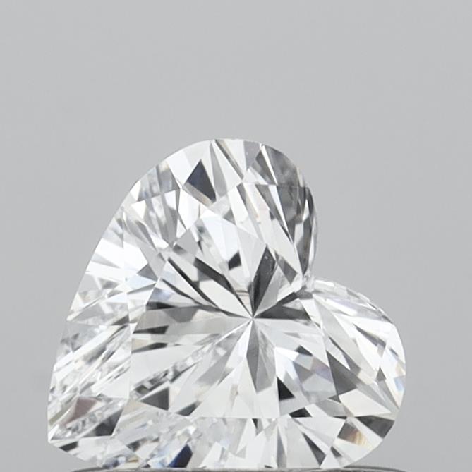 0.54 Carat Heart Shaped, Very Good Cut, D Color, VS1 Clarity, IGI Certified Lab Grown Diamond
