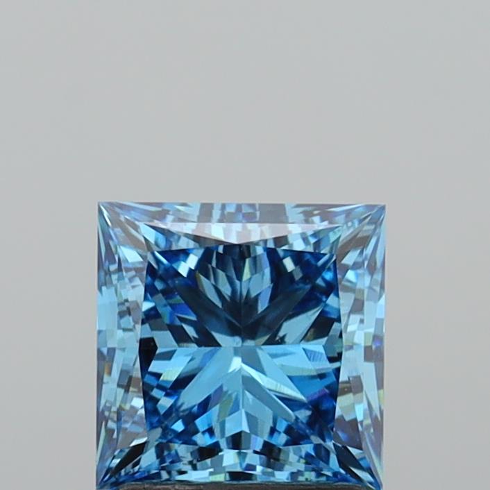 1.91 Carat Princess Shaped, Ideal Cut, VS1 Clarity, IGI Certified Lab Grown Diamond
