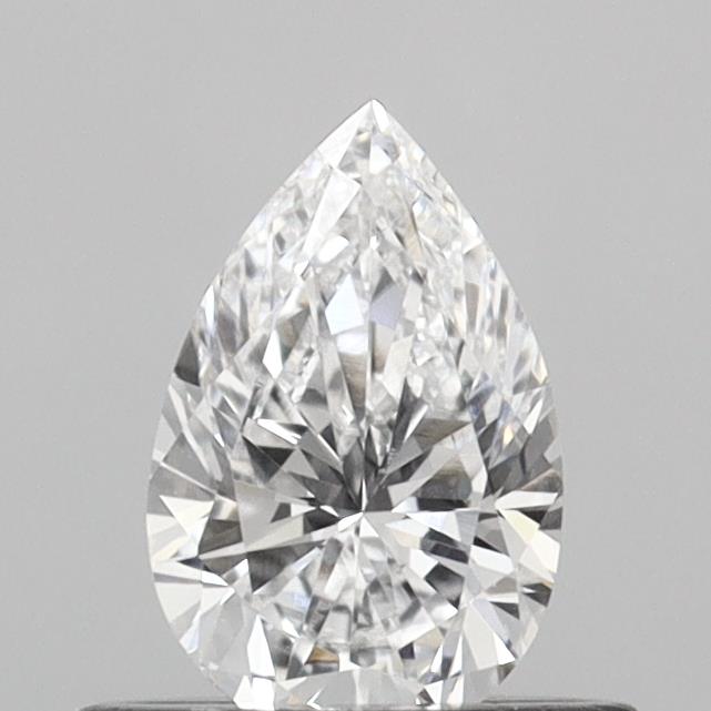0.53 Carat Pear Shaped, D Color, VVS2 Clarity, IGI Certified Lab Grown Diamond