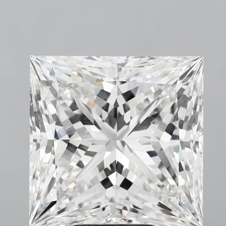 10.09 Carat Princess Shaped, Ideal Cut, E Color, VVS2 Clarity, IGI Certified Lab Grown Diamond