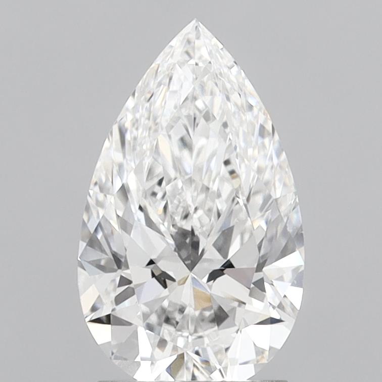 2.10 Carat Pear Shaped, Ideal Cut, D Color, VVS1 Clarity, IGI Certified Lab Grown Diamond