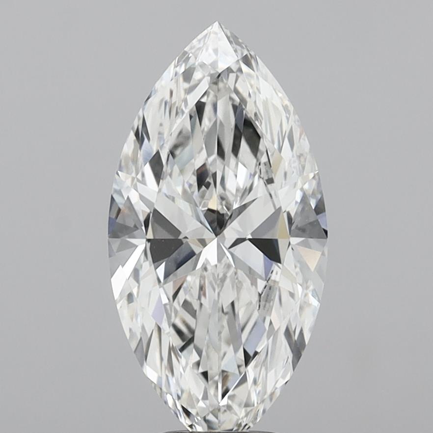 5.07 Carat Marquise Shaped, Excellent Cut, F Color, VVS1 Clarity, IGI Certified Lab Grown Diamond