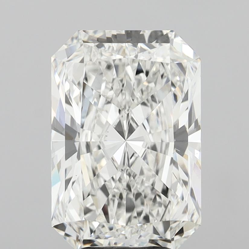 5.08 Carat Radiant Shaped, Ideal Cut, F Color, VS1 Clarity, IGI Certified Lab Grown Diamond
