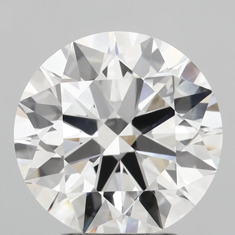 3.05 Carat Round Shaped, Ideal Cut, E Color, VVS2 Clarity, IGI Certified Lab Grown Diamond