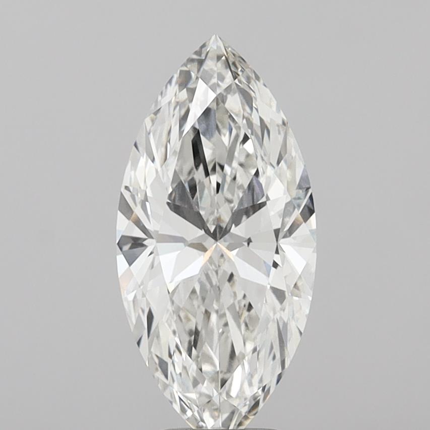 4.03 Carat Marquise Shaped, Ideal Cut, F Color, VVS2 Clarity, IGI Certified Lab Grown Diamond