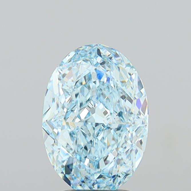 3.02 Carat Oval Shaped, Excellent Cut, VVS2 Clarity, IGI Certified Lab Grown Diamond