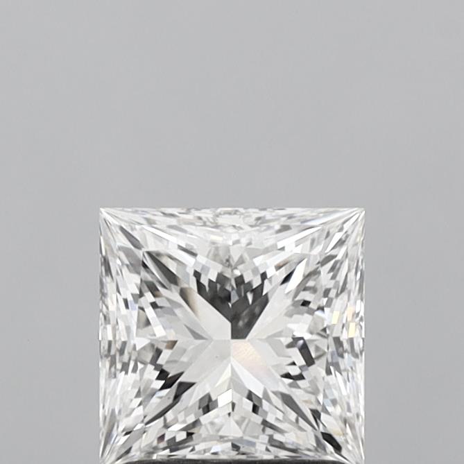 1.43 Carat Princess Shaped, Ideal Cut, F Color, VVS2 Clarity, IGI Certified Lab Grown Diamond