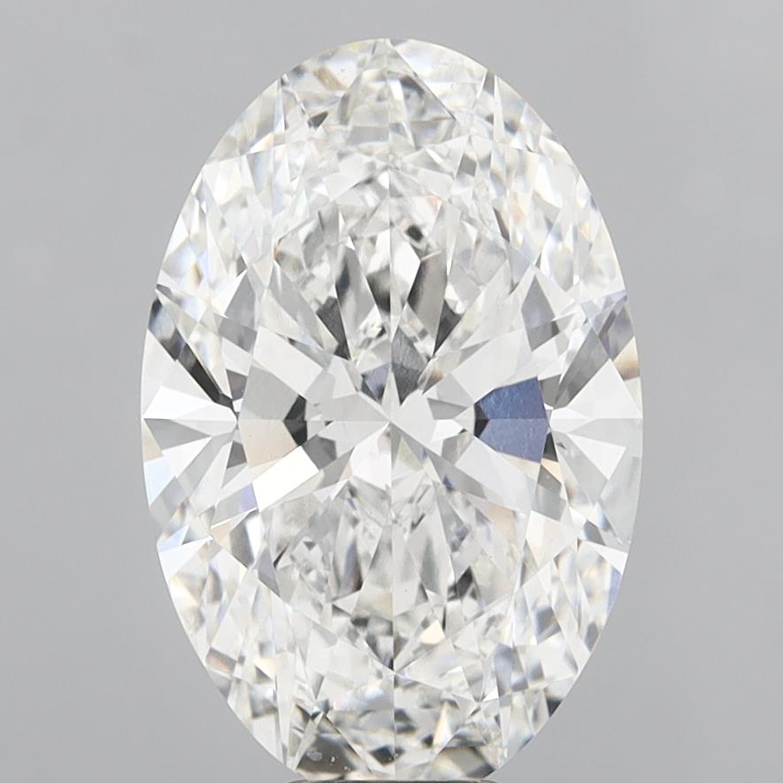 9.09 Carat Oval Shaped, Ideal Cut, E Color, VVS2 Clarity, IGI Certified Lab Grown Diamond
