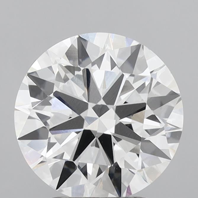 3.03 Carat Round Shaped, Ideal Cut, E Color, VVS2 Clarity, IGI Certified Lab Grown Diamond