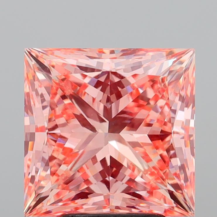 4.98 Carat Princess Shaped, Ideal Cut, VS1 Clarity, IGI Certified Lab Grown Diamond