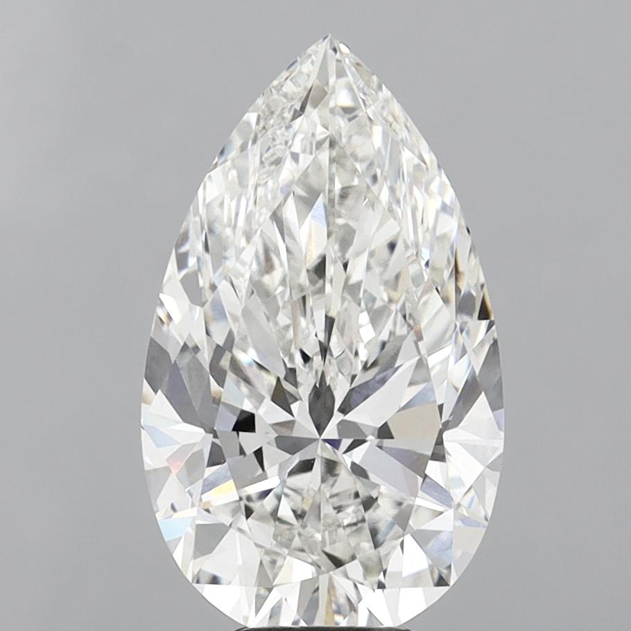 8.06 Carat Pear Shaped, Ideal Cut, G Color, VVS2 Clarity, IGI Certified Lab Grown Diamond