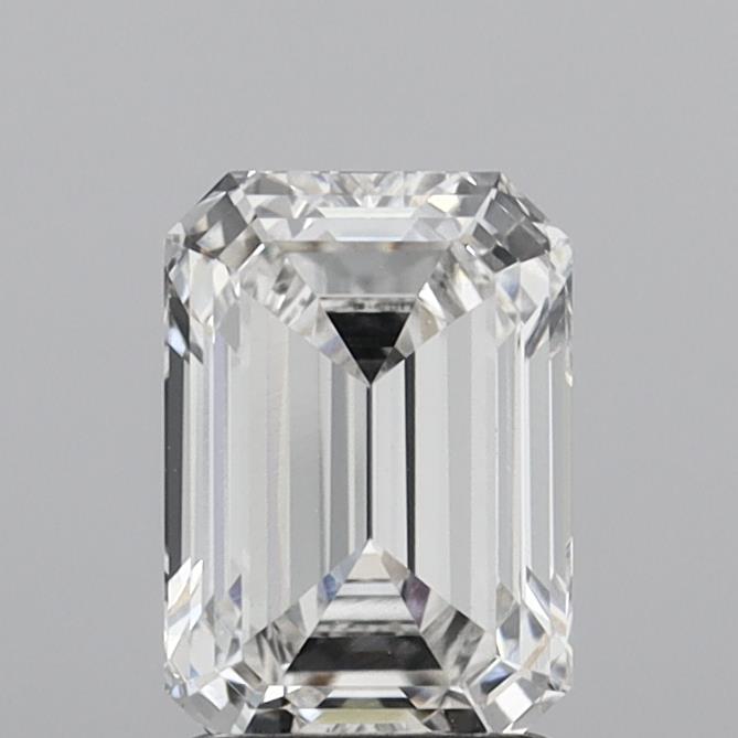 1.94 Carat Emerald Shaped, Ideal Cut, G Color, VVS2 Clarity, IGI Certified Lab Grown Diamond