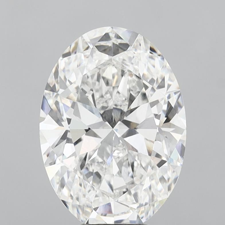 6.55 Carat Oval Shaped, Ideal Cut, F Color, VVS2 Clarity, IGI Certified Lab Grown Diamond