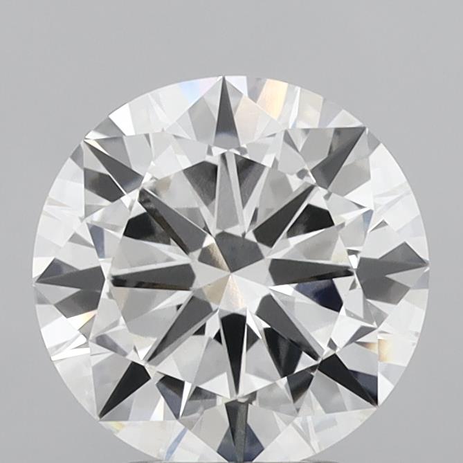 3.00 Carat Round Shaped, Excellent Cut, E Color, VVS2 Clarity, IGI Certified Lab Grown Diamond