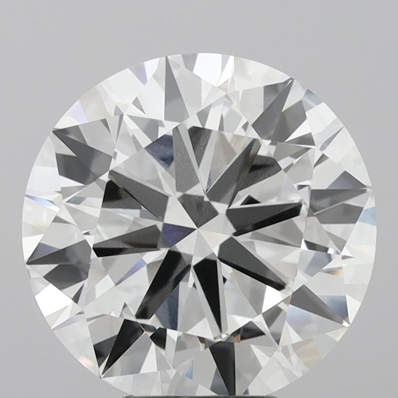 6.01 Carat Round Shaped, Ideal Cut, F Color, VVS2 Clarity, IGI Certified Lab Grown Diamond