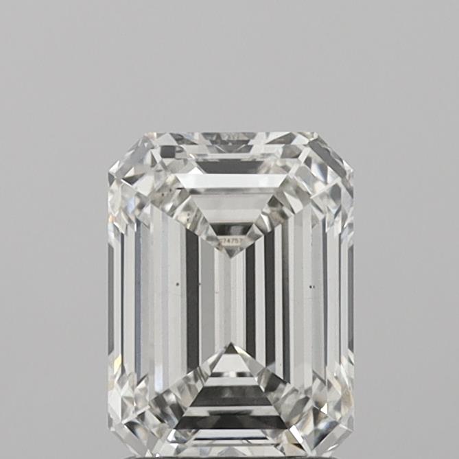 1.71 Carat Emerald Shaped, Ideal Cut, G Color, VS2 Clarity, IGI Certified Lab Grown Diamond