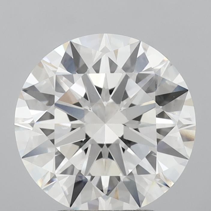 3.09 Carat Round Shaped, Excellent Cut, G Color, VVS2 Clarity, IGI Certified Lab Grown Diamond