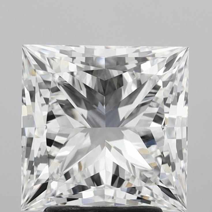 3.53 Carat Princess Shaped, Ideal Cut, E Color, VS1 Clarity, IGI Certified Lab Grown Diamond