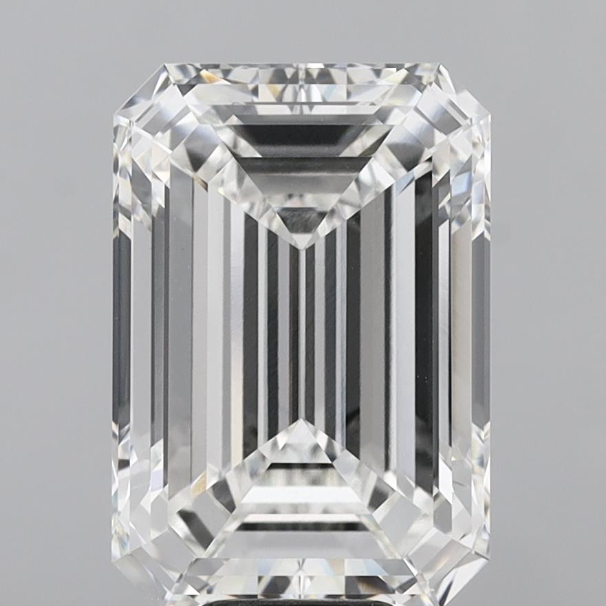 10.04 Carat Emerald Shaped, Excellent Cut, G Color, VVS2 Clarity, IGI Certified Lab Grown Diamond