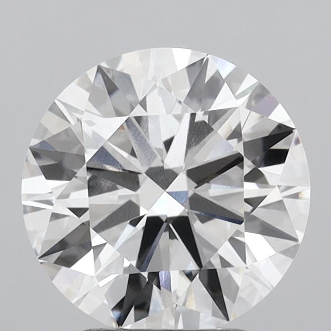 2.84 Carat Round Shaped, Ideal Cut, E Color, VVS2 Clarity, IGI Certified Lab Grown Diamond
