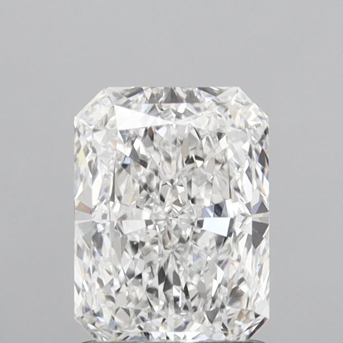 1.51 Carat Radiant Shaped, Excellent Cut, E Color, VVS2 Clarity, IGI Certified Lab Grown Diamond